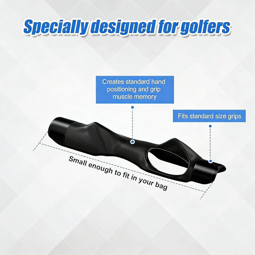 Golf Grip Trainer, Right Hand Golf Accessories, Grip Training, Indoor/Outdoor Golf Training Aid, Enhances Swing Power & Precision, Trains Grip Skills, Suitable for Beginners & Experienced Golfers